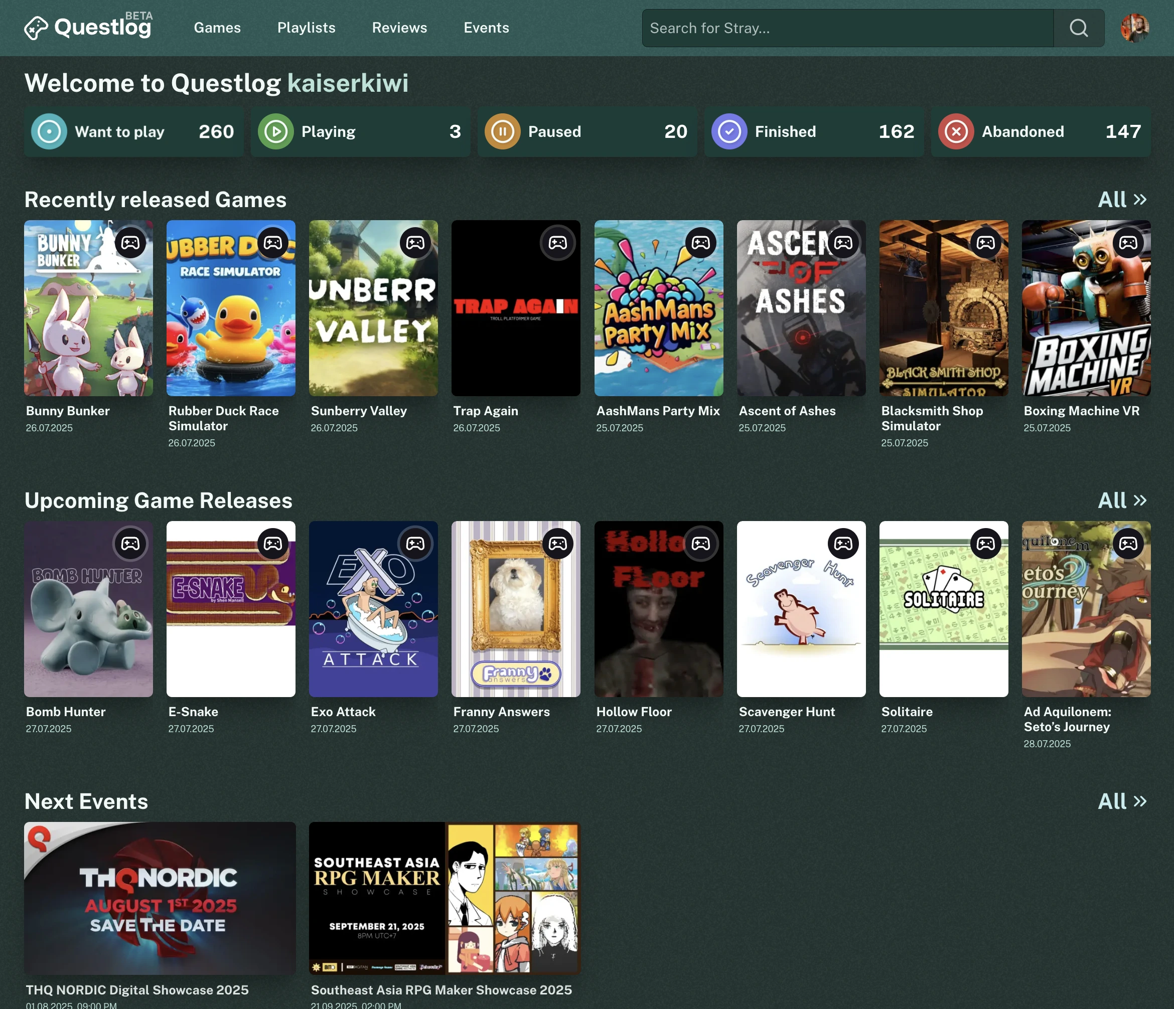 Questlog 0.40.0 – A little design overhaul